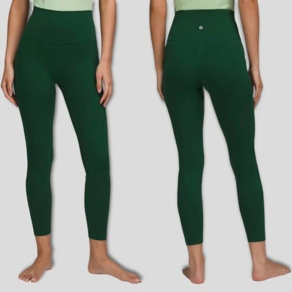 lululemon athletica Pants - Lululemon Align High Rise Pants Leggings w Pockets Everglade Green 12 14 Nwt